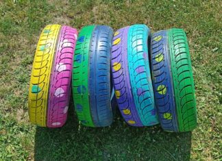 Veszélyes hulladékból a kert dísze: így fesd le házilag a régi gumiabroncsot gumiabroncs